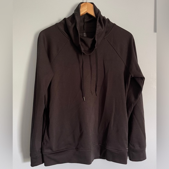 ☘️ W/M Gaiam Cowl Neck Yoga Cooldown Sweatshirt - Picture 1 of 4